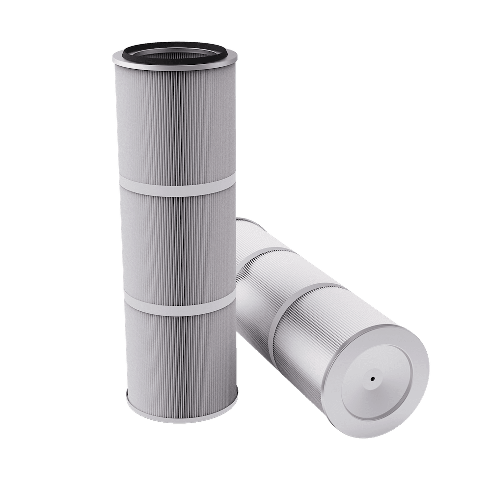 Cartouche de dépoussiérage fixation par tige filetée