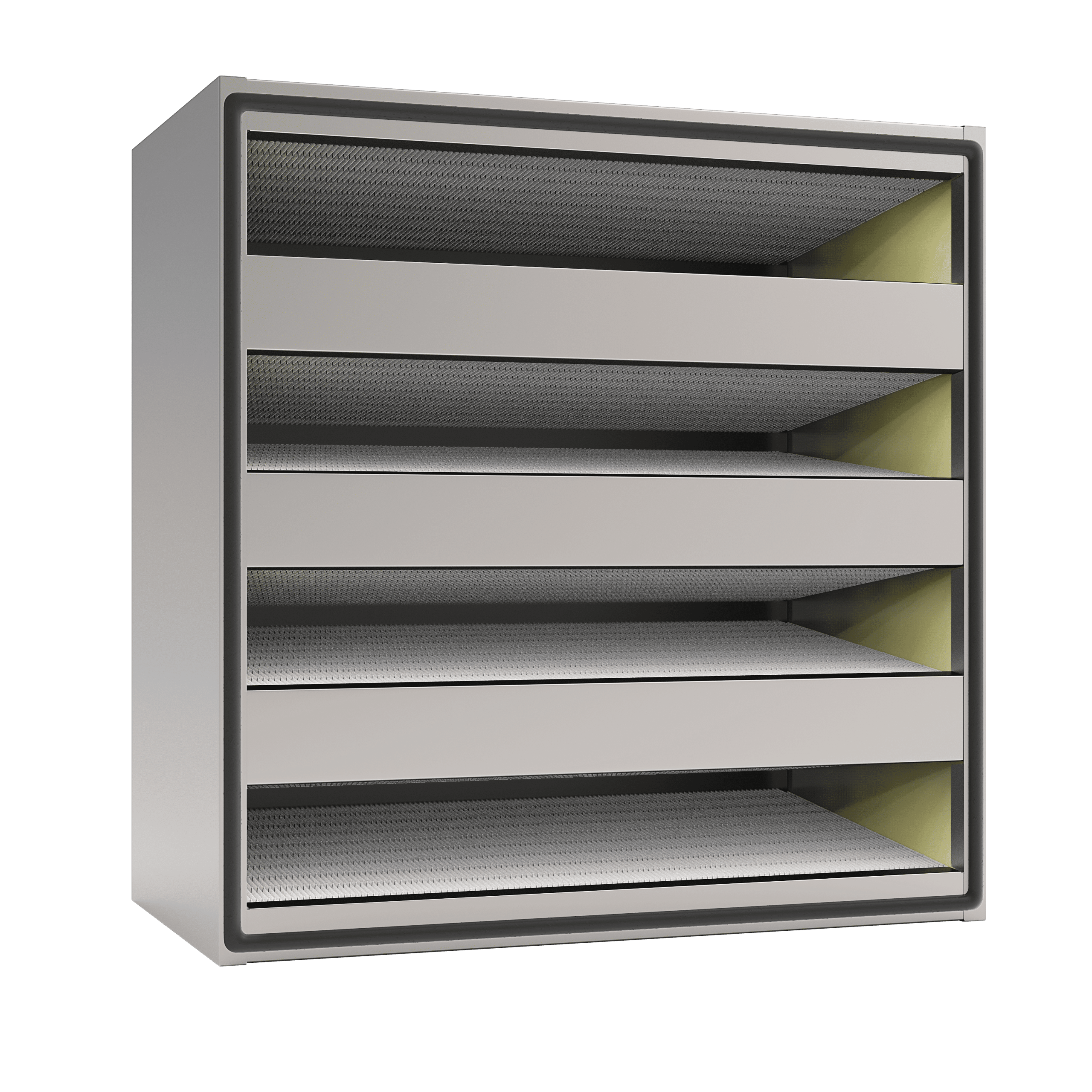 Filtre multidièdre charbon actif cadre inox